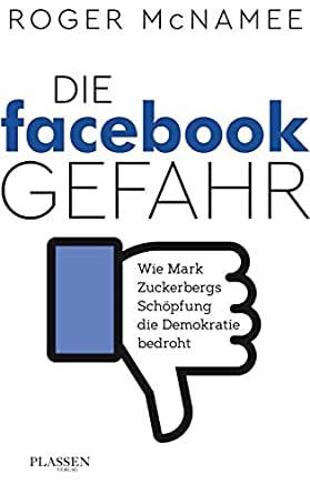 Cover: Facebook Gefahr. Grafik eines nach unten zeigenden Daumens - das Symbol für Dislike  © Plassen verlag